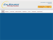 Tablet Screenshot of calsource.com